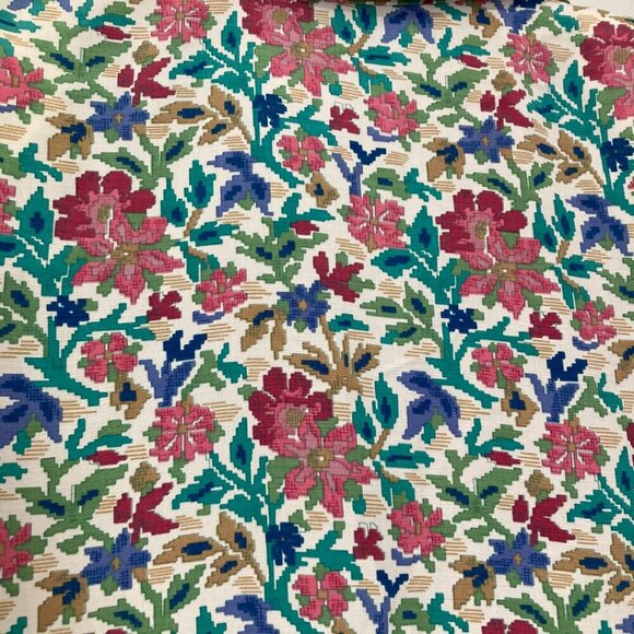 Charter Petite Womens Vintage Size 6 Long Sleeve Floral Dress Collar Polyester - Picture 13 of 13